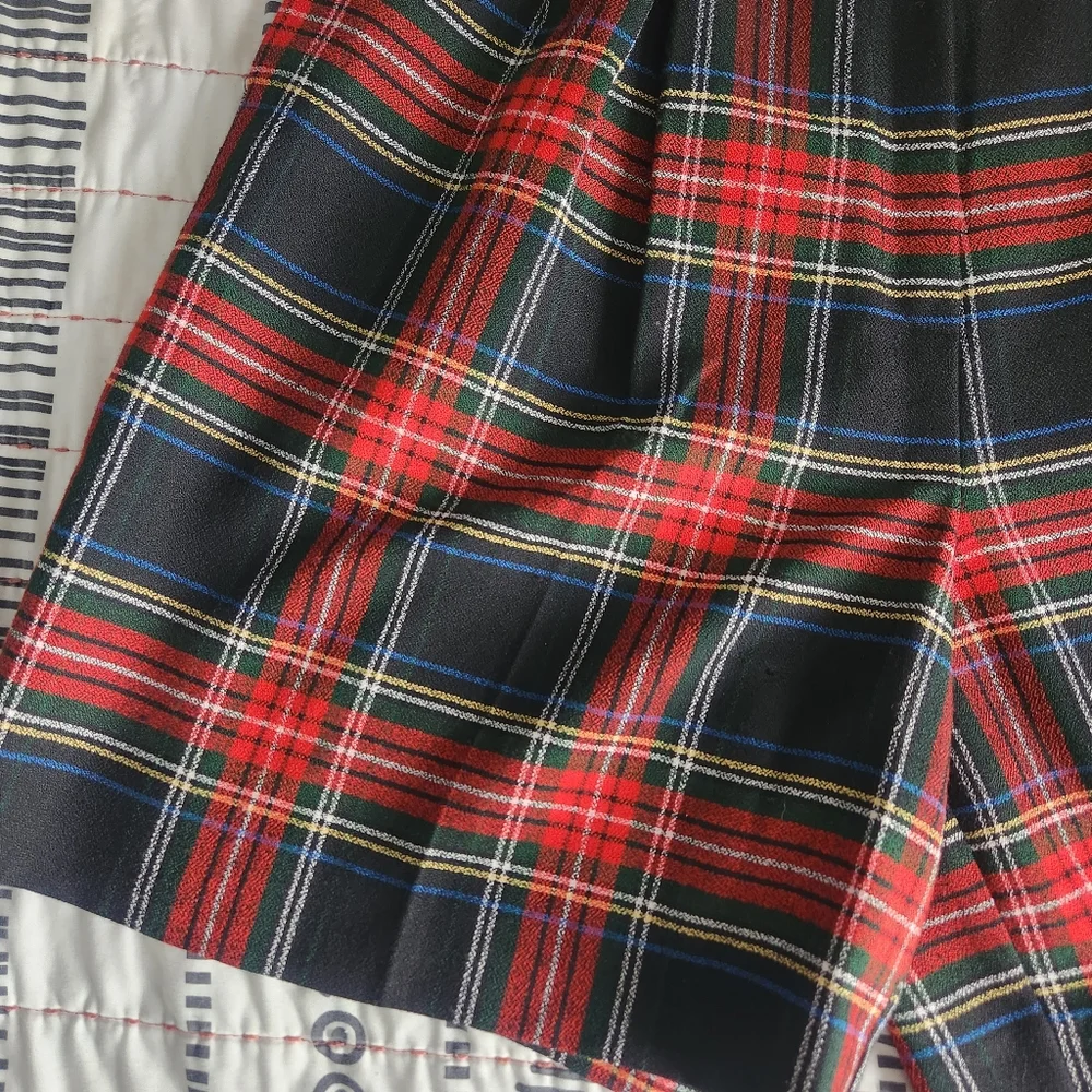 Vintage Michelle New York Plaid Holiday Print 10